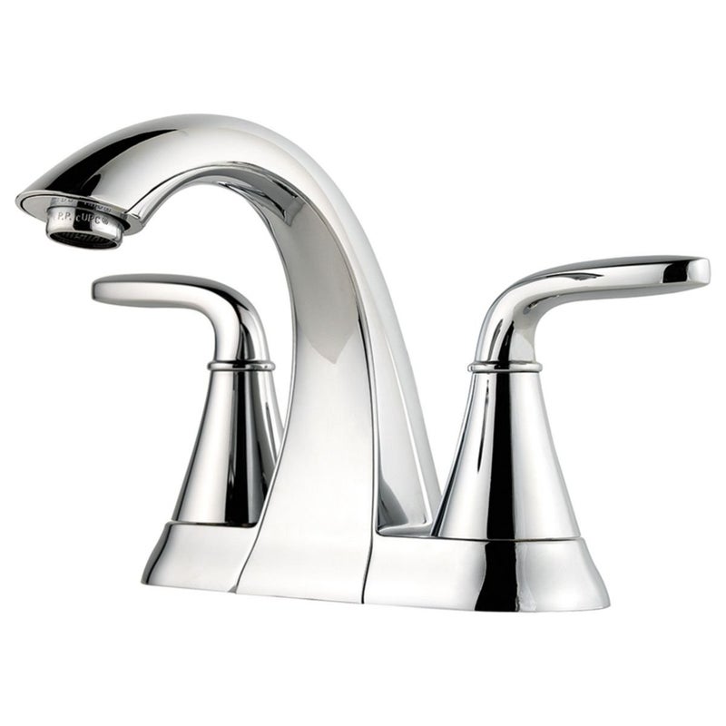 Pfister Pasadena Bathroom Sink Faucet, 4-Inch Centerset, 2-Handle, 3-Hole, Polished Chrome Finish, LF048PDCC